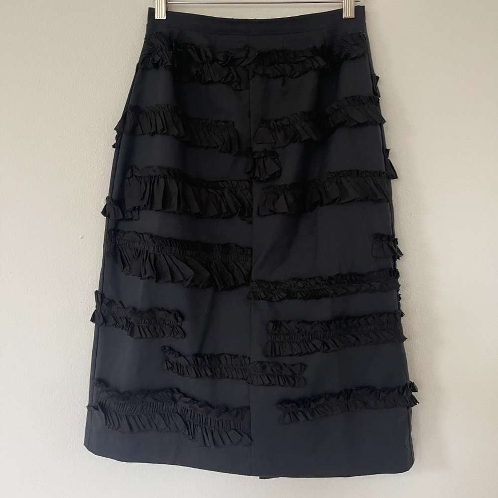 JUNYA WATANBE COMME DES GARCONS Black Frilled Skirt